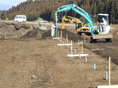 内蒙古地桩施工现场